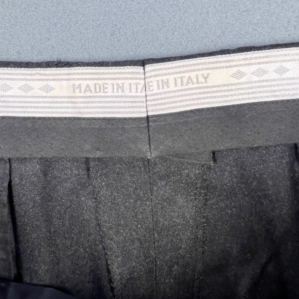Linea Naturale Luxe Zignone Wool Cashmere Gray Dress Pants Mens 42 Made in Italy - Picture 3 of 8
